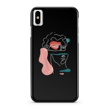 Statue of David Abstract iPhone X Case iPhone XS Case iPhone XR Case iPhone XS Max Case