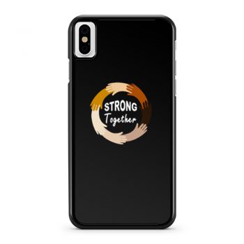 Strong Together All Lives Matter Funny Hands Graphic iPhone X Case iPhone XS Case iPhone XR Case iPhone XS Max Case
