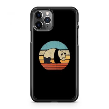 Sunset Bear Vintage Panda iPhone 11 Case iPhone 11 Pro Case iPhone 11 Pro Max Case