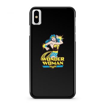 Super Hero Girl Retro Wonder Woman iPhone X Case iPhone XS Case iPhone XR Case iPhone XS Max Case