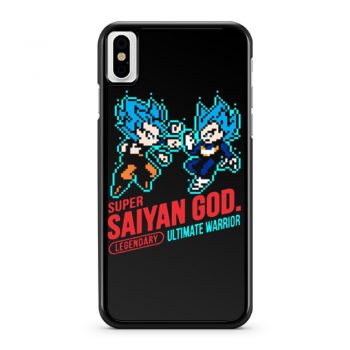 Super Saiyan God Dragon Ball Vintage iPhone X Case iPhone XS Case iPhone XR Case iPhone XS Max Case