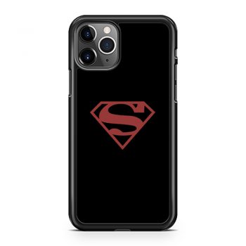 Superboy Superman Costume Red On Black Shield Dc Comics iPhone 11 Case iPhone 11 Pro Case iPhone 11 Pro Max Case