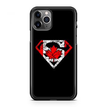 Superhero Dad Canadian Flag iPhone 11 Case iPhone 11 Pro Case iPhone 11 Pro Max Case
