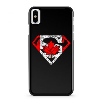 Superhero Dad Canadian Flag iPhone X Case iPhone XS Case iPhone XR Case iPhone XS Max Case