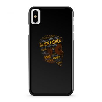 Supportive Loving Black Father iPhone X Case iPhone XS Case iPhone XR Case iPhone XS Max Case