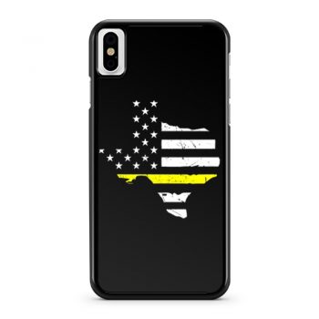 Texas 911 Dispatcher American Flag iPhone X Case iPhone XS Case iPhone XR Case iPhone XS Max Case