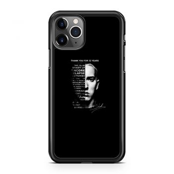Thank You For 32 Years Eminem Rap Music Rapper iPhone 11 Case iPhone 11 Pro Case iPhone 11 Pro Max Case
