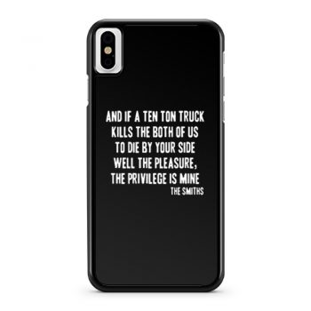 The Smiths Morrissey There Is A Light That Never Goes Out Johnny Marr iPhone X Case iPhone XS Case iPhone XR Case iPhone XS Max Case