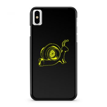 The Turbo Snail Funny Humor Racing Speed iPhone X Case iPhone XS Case iPhone XR Case iPhone XS Max Case