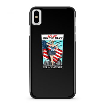 Usa Navy Pinup Sexy Lets Go Join iPhone X Case iPhone XS Case iPhone XR Case iPhone XS Max Case