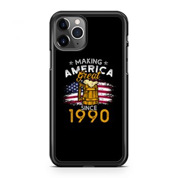 Vintage Beer 1990 Making America Great Since 1990 Beer Lover iPhone 11 Case iPhone 11 Pro Case iPhone 11 Pro Max Case