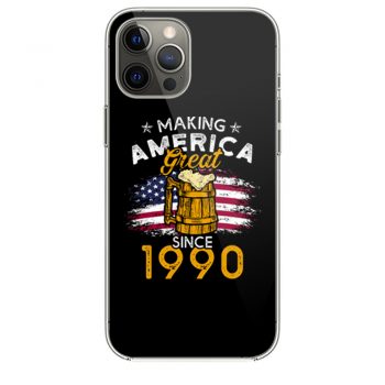 Vintage Beer 1990 Making America Great Since 1990 Beer Lover iPhone 12 Case iPhone 12 Pro Case iPhone 12 Mini iPhone 12 Pro Max Case