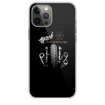 Vintage Motorcycle Black Mach 4 iPhone 12 Case iPhone 12 Pro Case iPhone 12 Mini iPhone 12 Pro Max Case