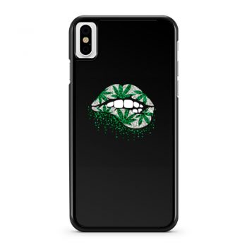 Weed Lips Cannabis iPhone X Case iPhone XS Case iPhone XR Case iPhone XS Max Case