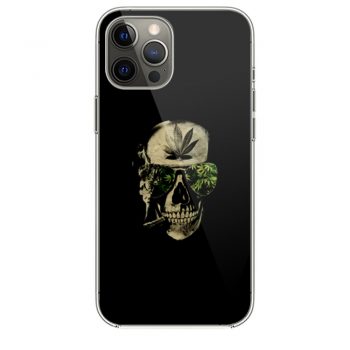 Weed Marijuana Skull Smoking iPhone 12 Case iPhone 12 Pro Case iPhone 12 Mini iPhone 12 Pro Max Case