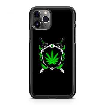 Weed Shield Cannabis Pot Funny Design 2020 gift top iPhone 11 Case iPhone 11 Pro Case iPhone 11 Pro Max Case
