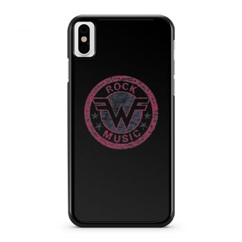 Weezer Logo Retro Rock Music iPhone X Case iPhone XS Case iPhone XR Case iPhone XS Max Case