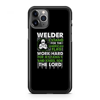 Welder I Stand For American Flag iPhone 11 Case iPhone 11 Pro Case iPhone 11 Pro Max Case
