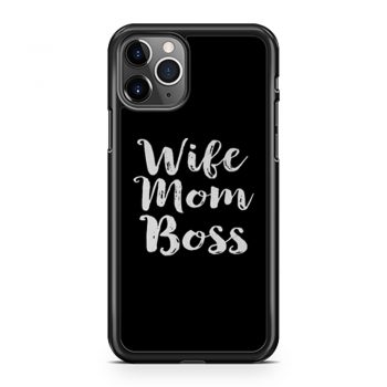 Wife Mom Bos iPhone 11 Case iPhone 11 Pro Case iPhone 11 Pro Max Case