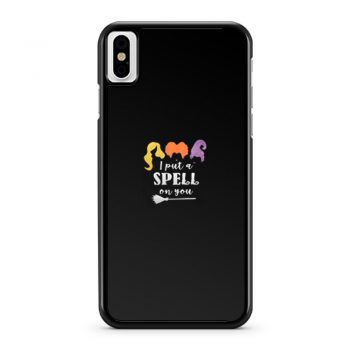 Womens I Put A Spell On You Hocus Pocus iPhone X Case iPhone XS Case iPhone XR Case iPhone XS Max Case