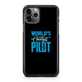 Worlds Okayest Pilot iPhone 11 Case iPhone 11 Pro Case iPhone 11 Pro Max Case