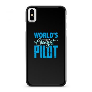 Worlds Okayest Pilot iPhone X Case iPhone XS Case iPhone XR Case iPhone XS Max Case