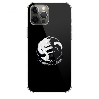 Yin Yang Cats Artemis And Luna Sailormoon iPhone 12 Case iPhone 12 Pro Case iPhone 12 Mini iPhone 12 Pro Max Case