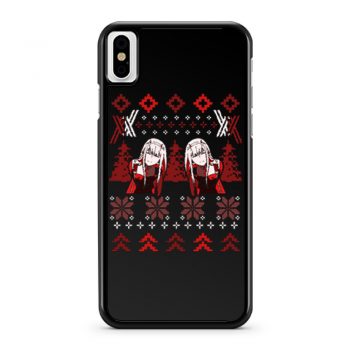 Zero Two Christmas Darling in the Franxx iPhone X Case iPhone XS Case iPhone XR Case iPhone XS Max Case