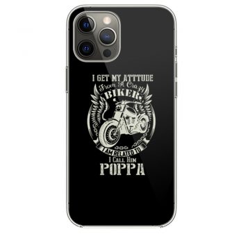 i get my attitude from a crazy biker dad iPhone 12 Case iPhone 12 Pro Case iPhone 12 Mini iPhone 12 Pro Max Case