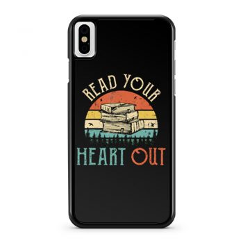 read your heart out reading book librarian teacher iPhone X Case iPhone XS Case iPhone XR Case iPhone XS Max Case