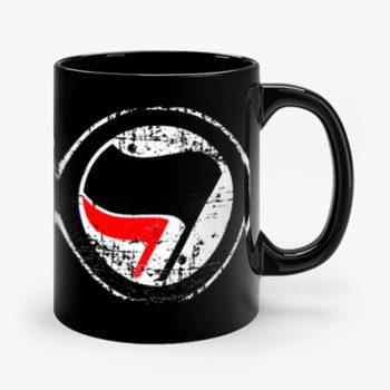 Antifa Red and Black Flag Antifascist Action Mug