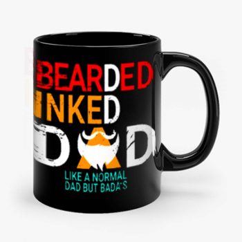 Bearded Inked Dad Like Normal Dad But Badas Mug