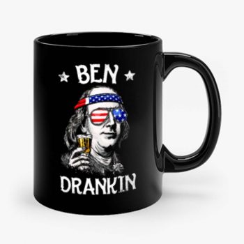 Benjamin Franklin Drinking America Mug