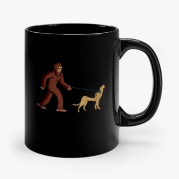 Bigfoot Walking German Shepherd Mug