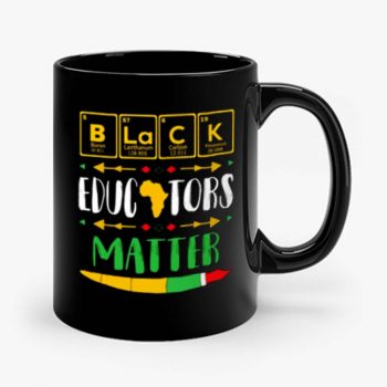 Black Educator Magic Black History Month Teacher Matter Periodic Table Of Elements Mug