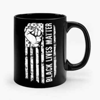 Black Lives Matter American Flag Mug