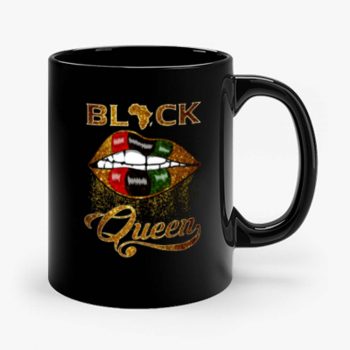 Black Queen Lips Mug