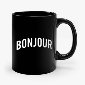 Bonjour Retro Mug