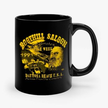 Boothill Saloon Biker Rally Single Stitch Pocket Mug