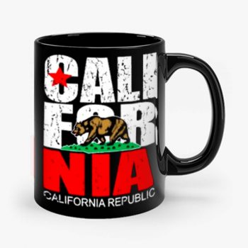 California Republic state Bear Flag Vintage Mug