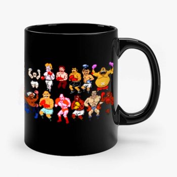 Classic Nes Nintendo 8bit Mike Tyson Punchout Characters Mug