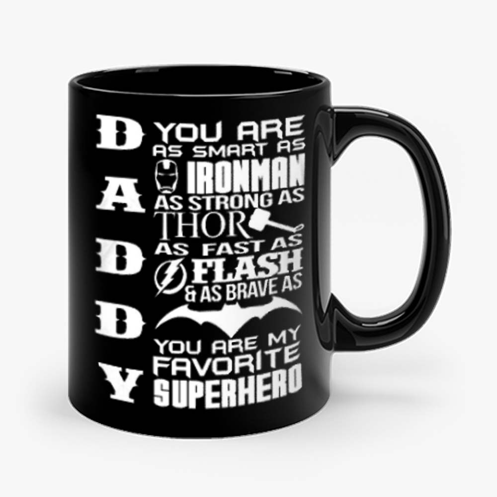 Daddy Superhero Marvel Thor Ironman Mug