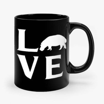 Extinction Animals Hippopotamus Love Mug