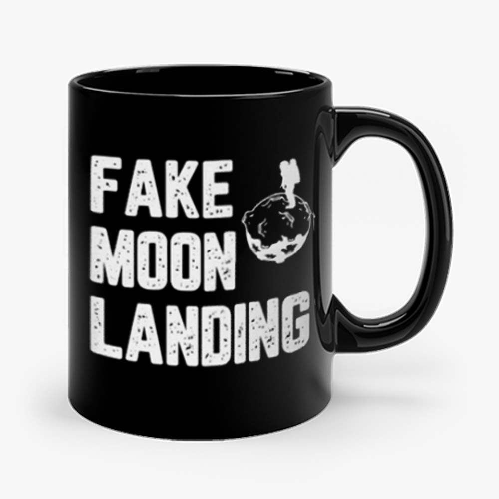 Fake News Landing Mission Conspiracy Theory Mug