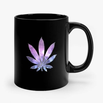 Galaxy Marijuana Leaf Mug