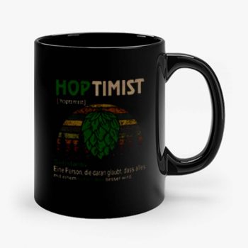 Hoptimist Definition Meaning Vintage Mug