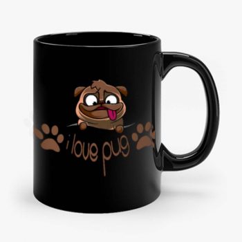 I Love Pug Dogie Lover Mug