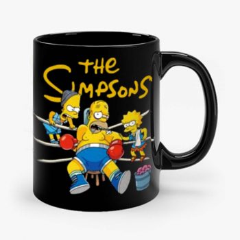 Lisa and Bart Simpsons Go Daddy Go Support For Boxing Mug