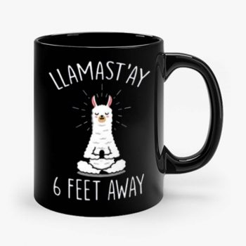 Llamastay Yoga Llama Social Distancing Mug