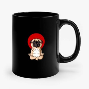 Meditation Pug Blood Moon Yoga Puppy Pet Dog Mug